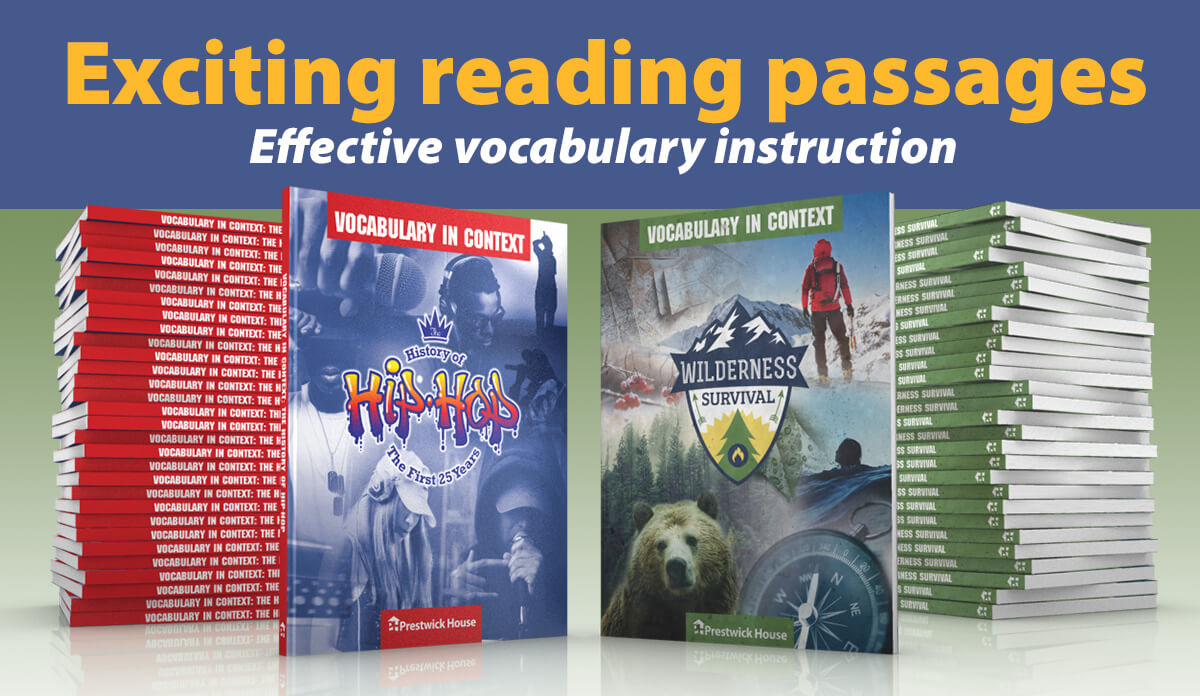 Win a Vocabulary in Context set Win a Vocabulary in Context set
